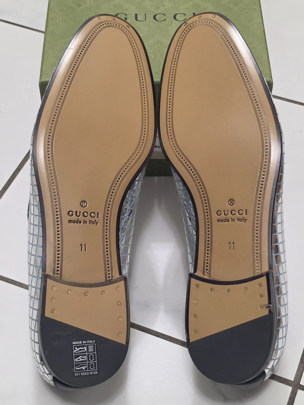 Gucci Crispy Discoball Horsebit Loafers